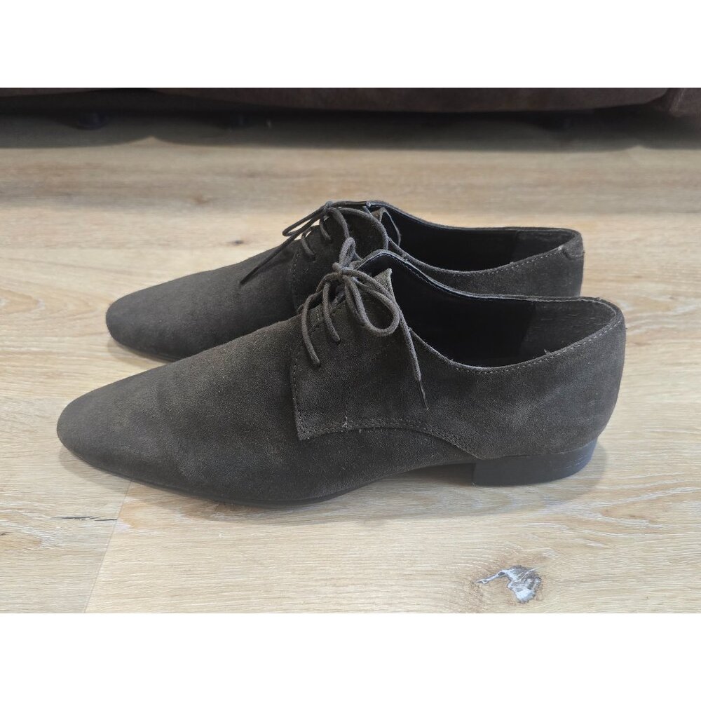ASOS Brown Suede Derby Dress Shoes Mens Size 8 Lace Up